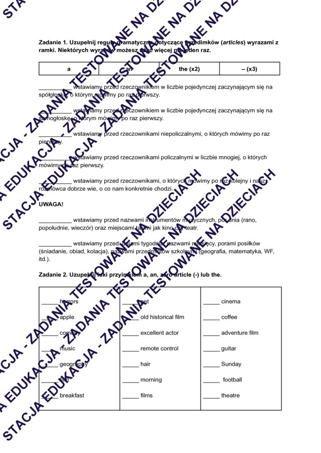 Super Powers 5 Unit 2 - powtórka do sprawdzianu