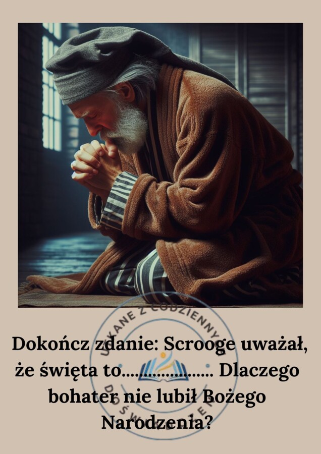 W świątecznym nastroju - karty lekturowe do ,,Opowieści wigilijnej" Dickensa