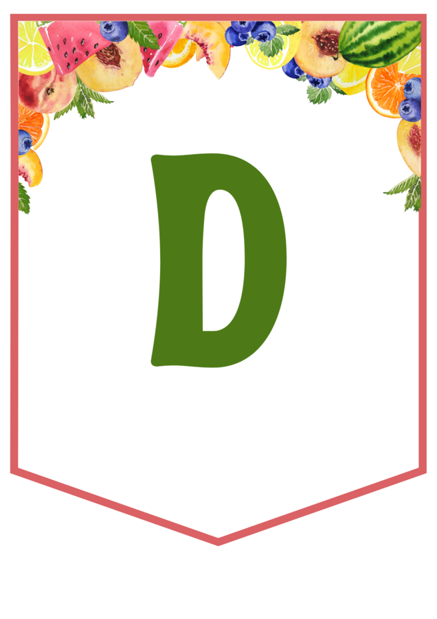 DZIEŃ OWOCÓW I WARZYW – biblioteka – świetlica – girlanda – gazetka – wersja 1