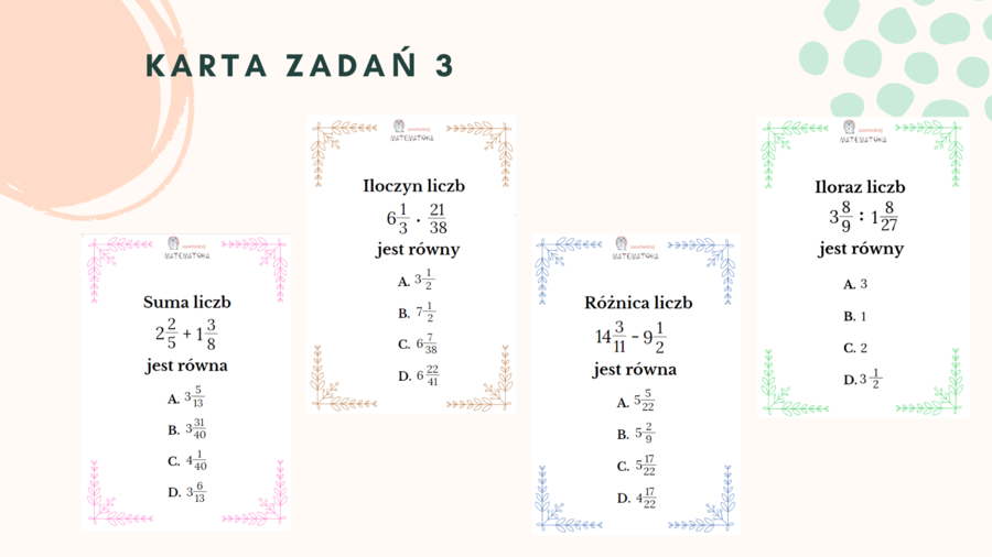 KARTA ZADAŃ 3