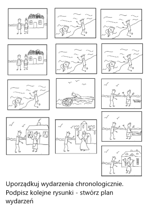 Karta pracy - "Bajka o rybaku i złotej rybce" Aleksander Puszkin