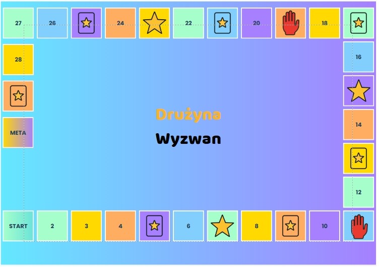 Gra dydaktyczna: "Drużyna wyzwań"