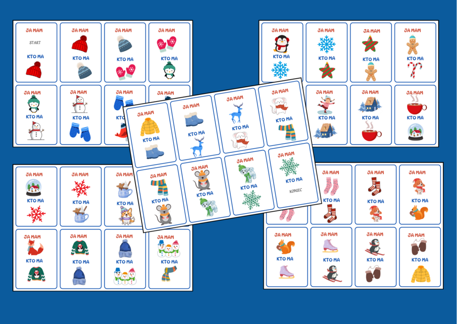 ZIMA – Ja mam… Kto ma…? – 40 szt. - biblioteka - świetlica