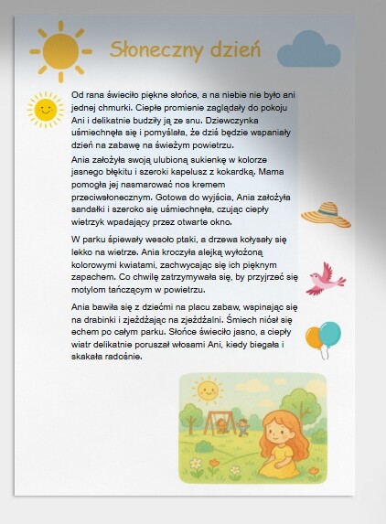 Krótkie opowiadania o pogodzie