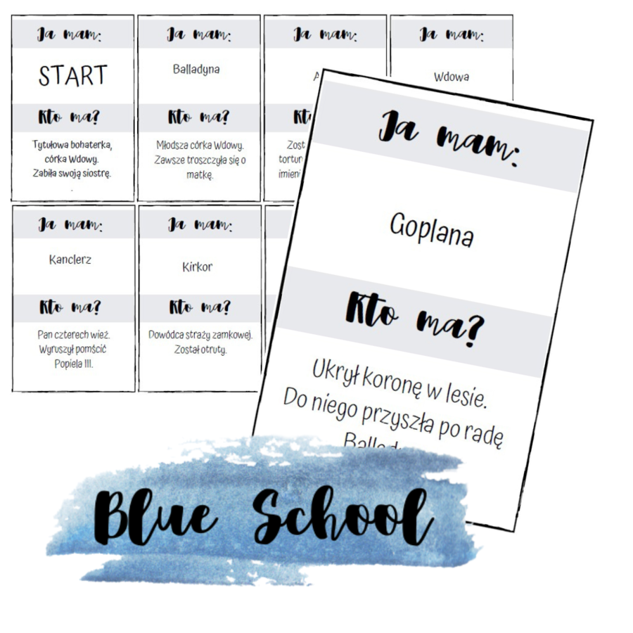 Balladyna - ja mam, kto ma? Gra dydaktyczna