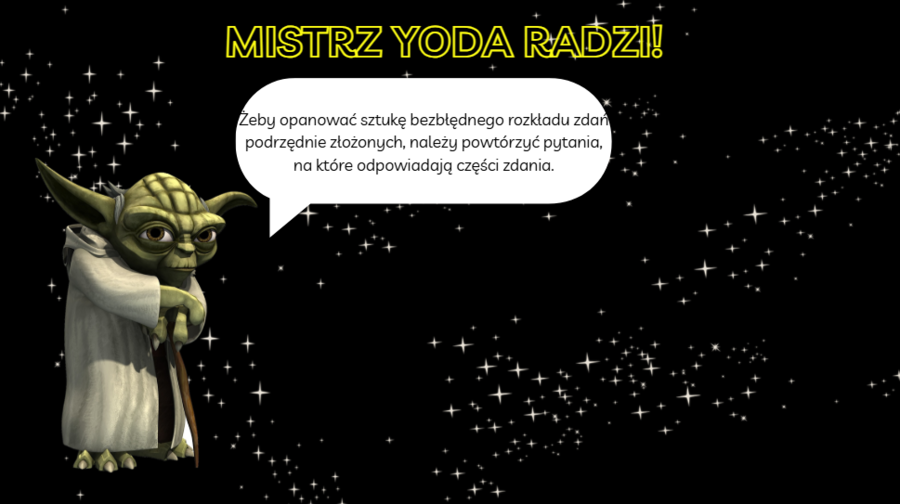 Zdania złożone podrzędnie - prezentacja