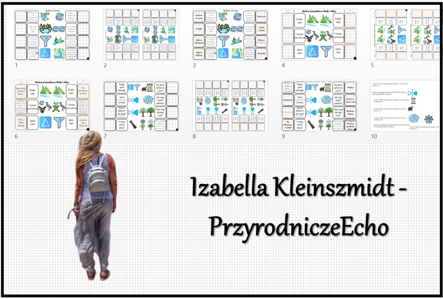 Notatka okienkowa/stacja zadaniowe/notatka interaktywna/notatka graficzna/karta pracy/sketchnotka „Wody powierzchniowe Polski” w pdf do SP. Geografia 7, dział „Środowisko przyrodnicze Polski”. Materiał wykonany na podstawie podręcznika z wydawnictwa Nowa