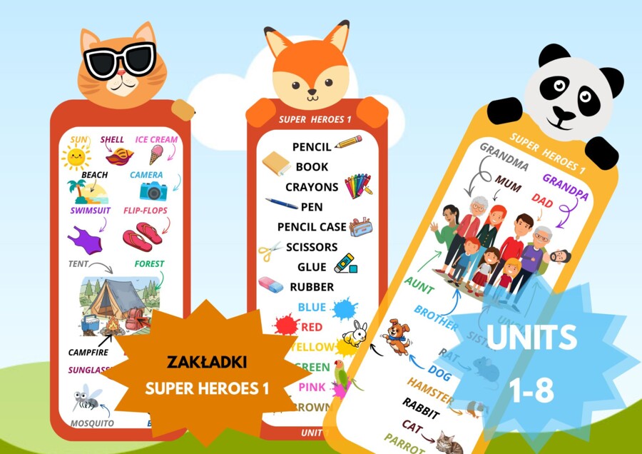 SUPER HEROES 1 UNITS 1-8