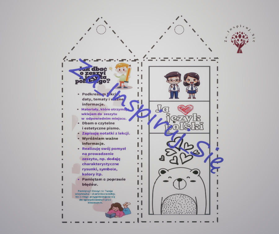 Zakładka do zeszytu