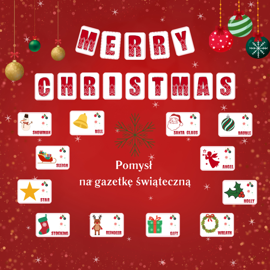Merry Christmas - pomysł na gazetkę