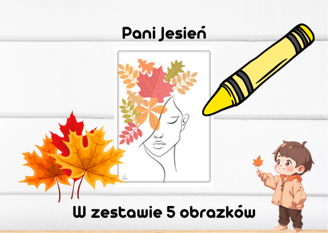 Pani Jesień - pomysł na pracę plastyczną