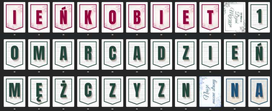 Dzień Kobiet, Dzień Mężczyzn - materiały na gazetkę - "Nasze mocne strony"