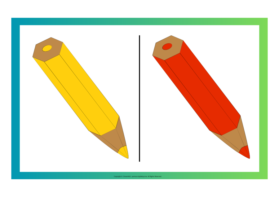 Domino podłogowe - kredki