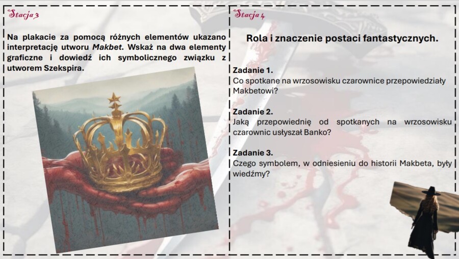 Stacje zadaniowe "Makbet"