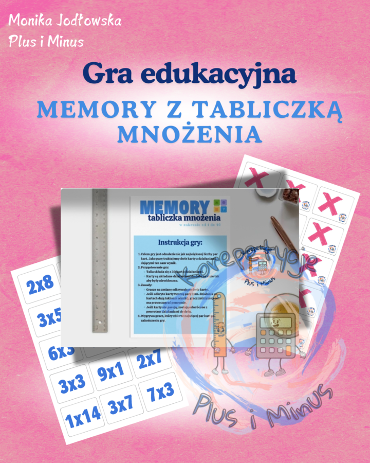 Gra Memory - tabliczka mnożenia