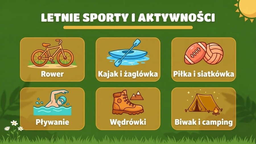 Lato – gazetka szkolna i zestaw 20 plansz edukacyjnych do druku