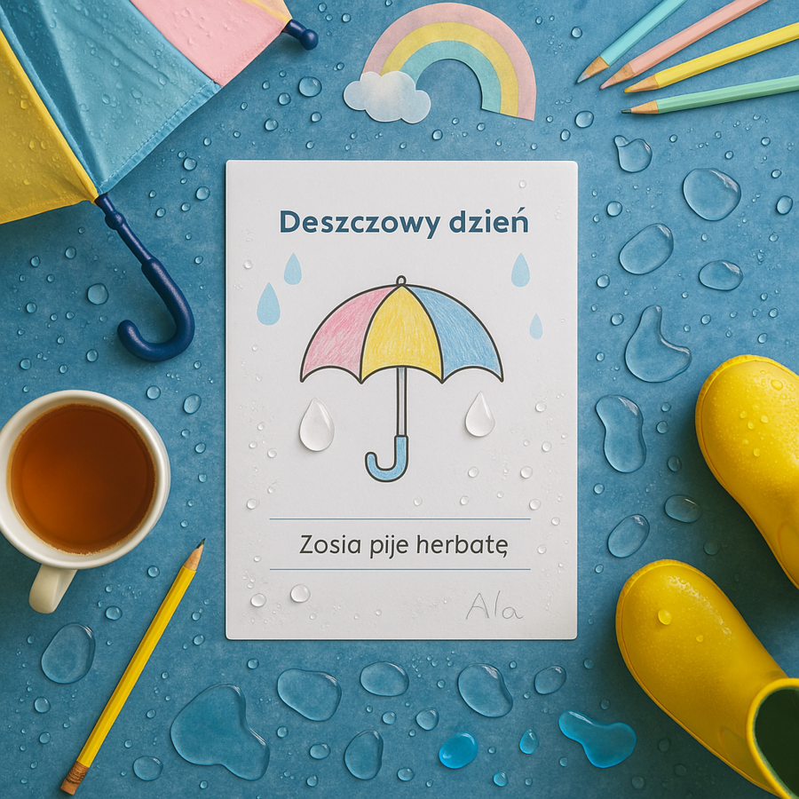 Karta pracy „Co robić, gdy pada deszcz?”