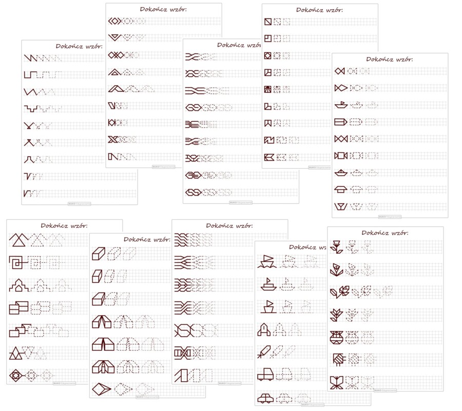 SZLACZKI, OBRAZKI i OŚ SYMETRII