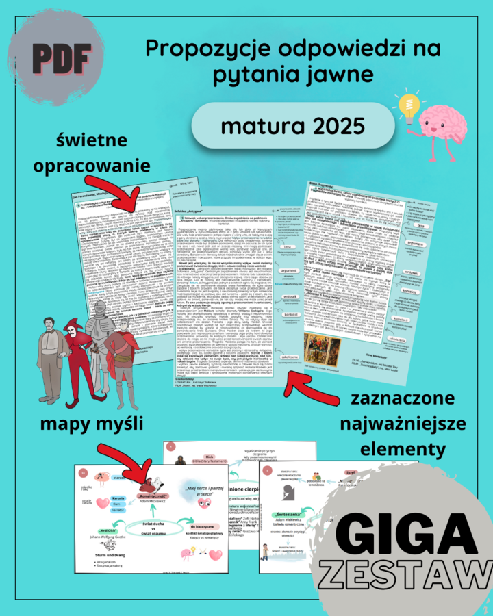 Pytania jawne MATURA 2025 (opracowania + mapy myśli)