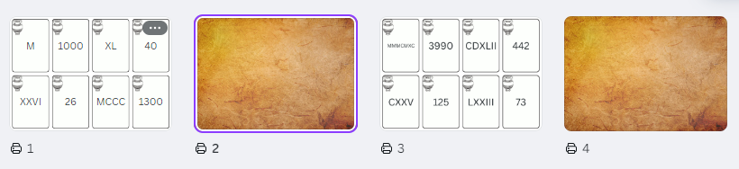 Gra edukacyjna „Piotruś – Liczby rzymskie