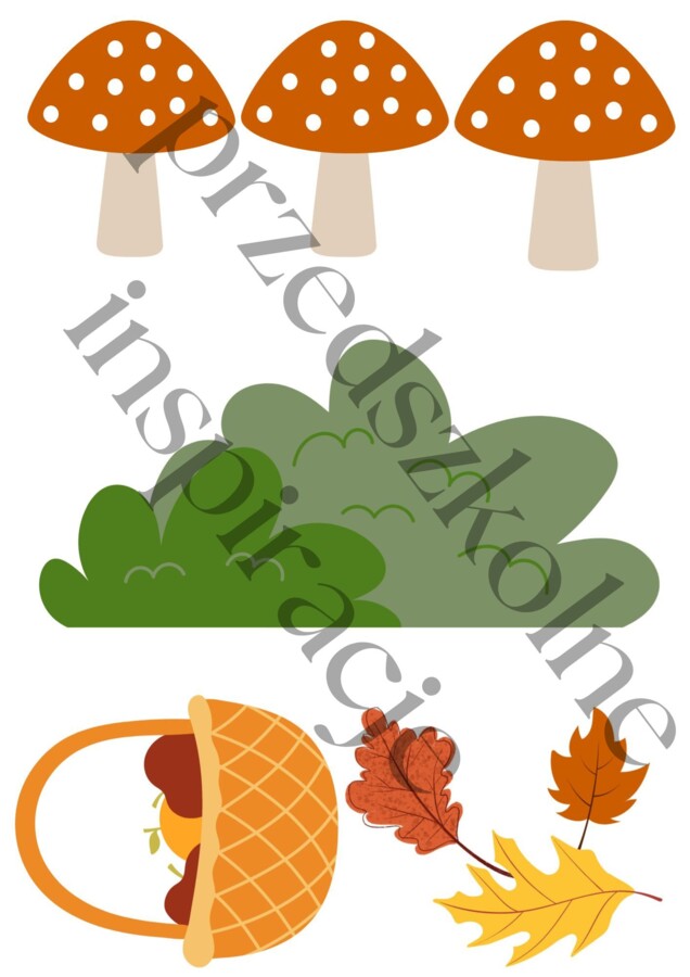 ZWIERZĘTA LEŚNE - Jesienne dekoracje na tablicę lub okna