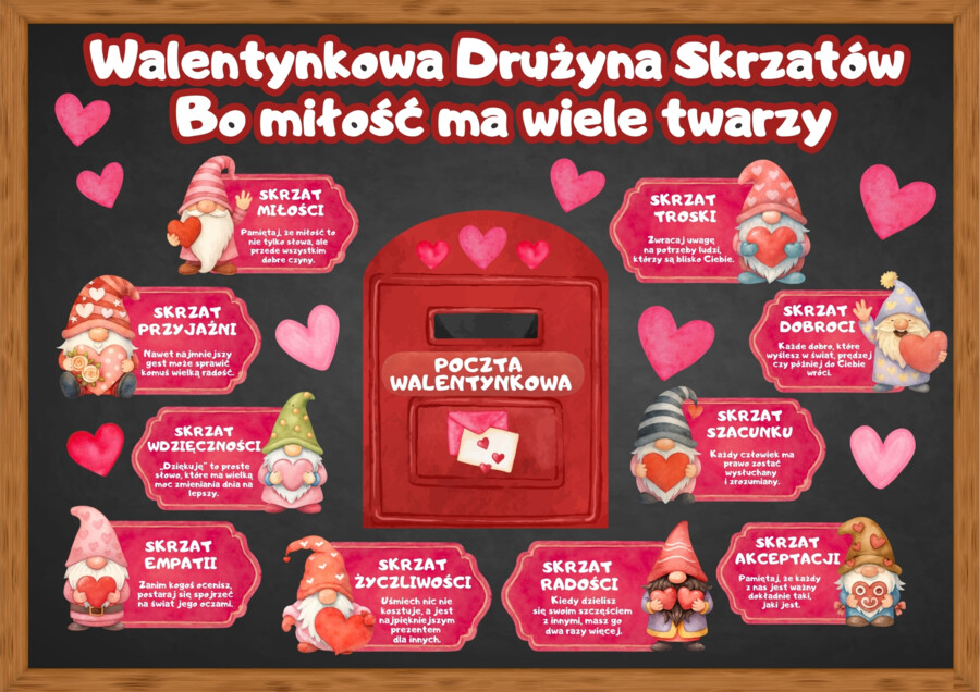 WALENTYNKOWA DRUŻYNA SKRZATÓW - walentynki zestaw materiałów
