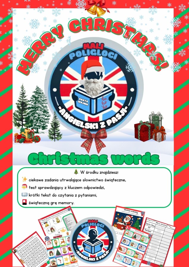 Magic Christmas - English Vocabulary Set🎄🎅