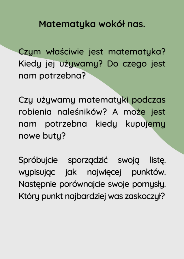 Matematyka kreatywnie