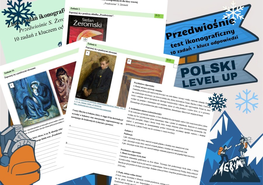 Test ikonograficzny (10 zadań z kluczem odpowiedzi)_Przedwiośnie_Polski Level Up