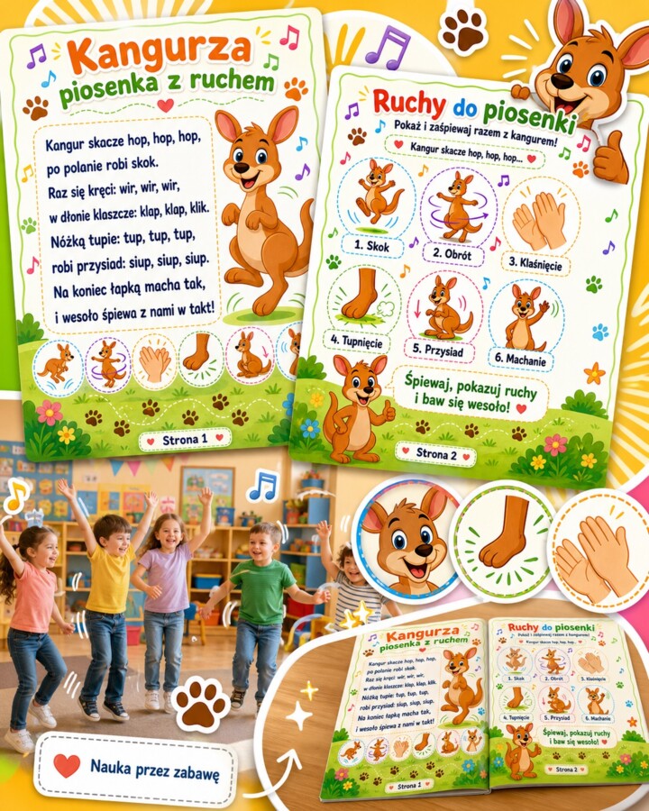 Kangurza piosenka z ruchem