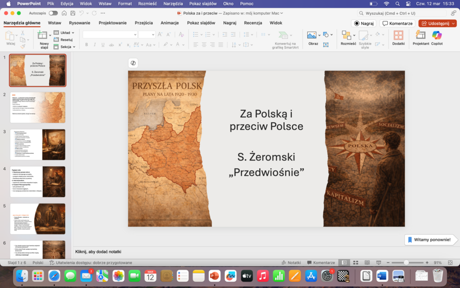 Polska za i przeciw w "Przedwiośniu"