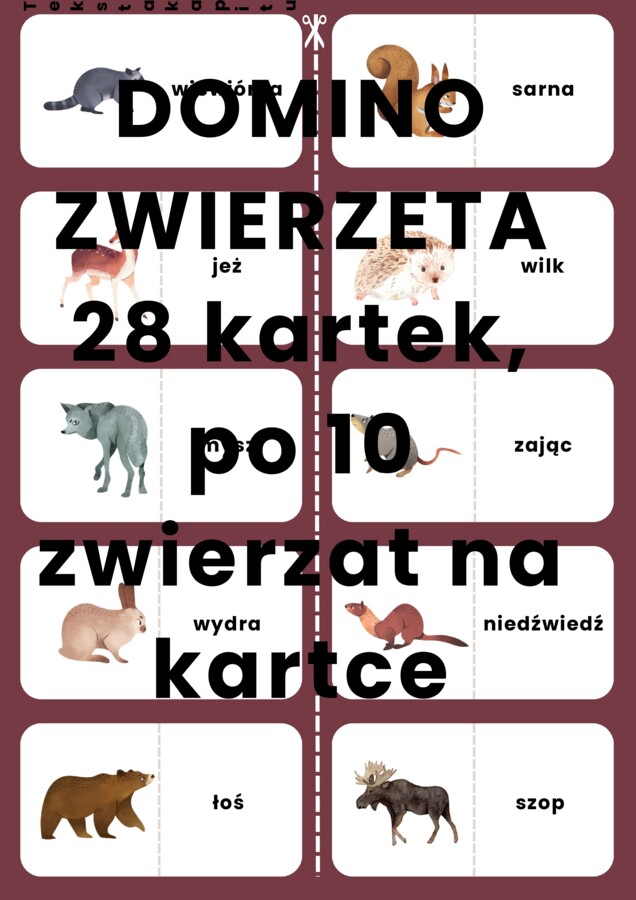 DOMINO ZWIERZETA
