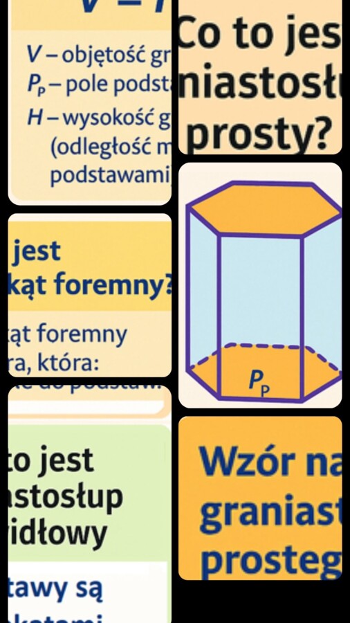 Objętość graniastosłupa prostego