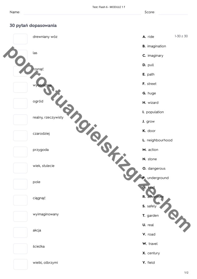 Flash 6 - Module 1 - testy