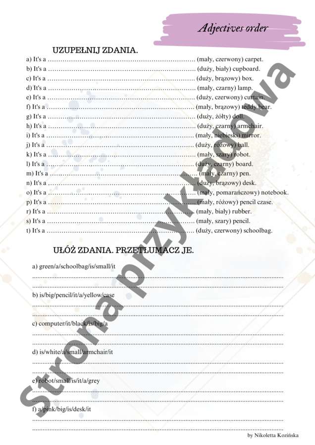 Brainy 4 unit 1 Karty pracy gramatyka