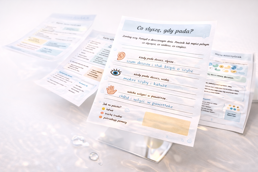 Co słyszę, gdy pada?