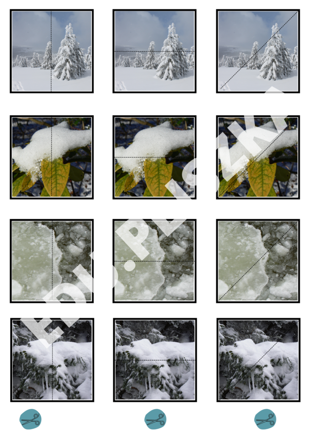 Pionowo, poziomo, na skos: pory roku