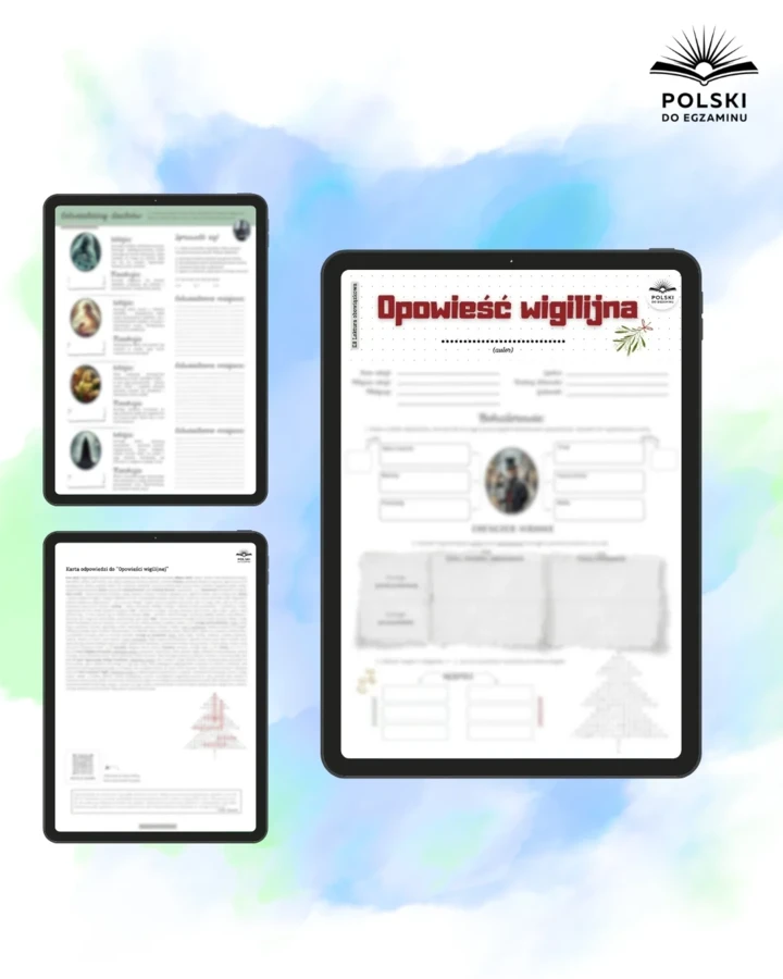 Lektury Obowiązkowe do Egzaminu Ósmoklasisty 📚 | Pakiet Kart Pracy PDF + 3 bonusy