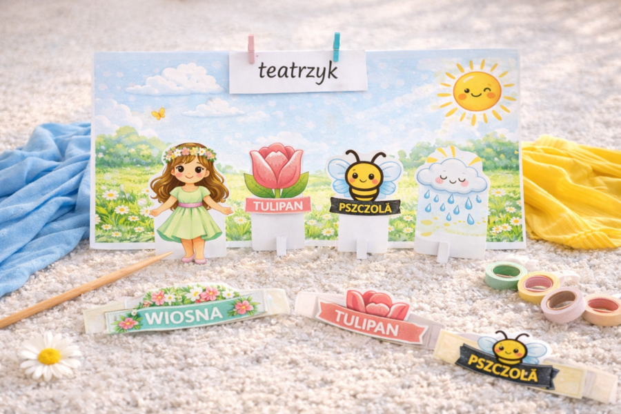 Wiosna przyszła do sali – mini teatrzyk obrazkowy