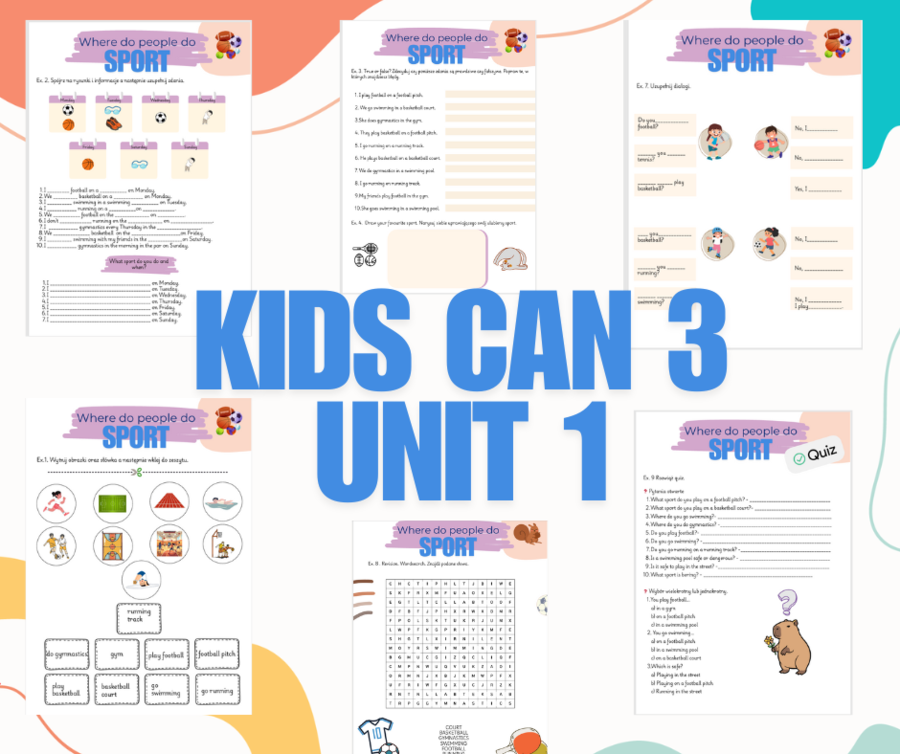 Kids can 3 unit 1 - Sport