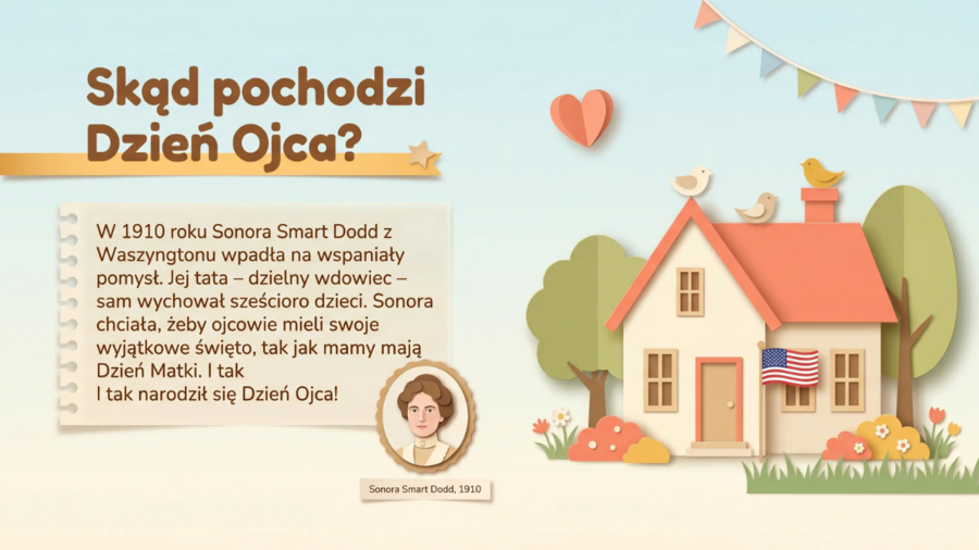 Dzień Ojca – prezentacja edukacyjna lub gazetka szkolna z historią, ciekawostkami, wierszem i pomysłami na prezent