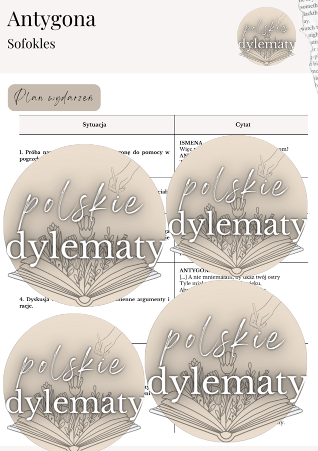 Sofokles "Antygona" - opracowanie maturalne