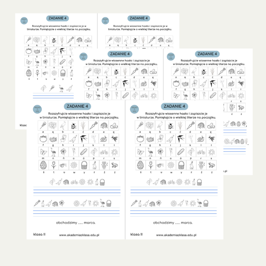 WIOSENNE STACJE ZADANIOWE dla klas 1-3
