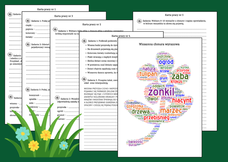 🌷WIOSNA – karty pracy (kl. 4–6)
