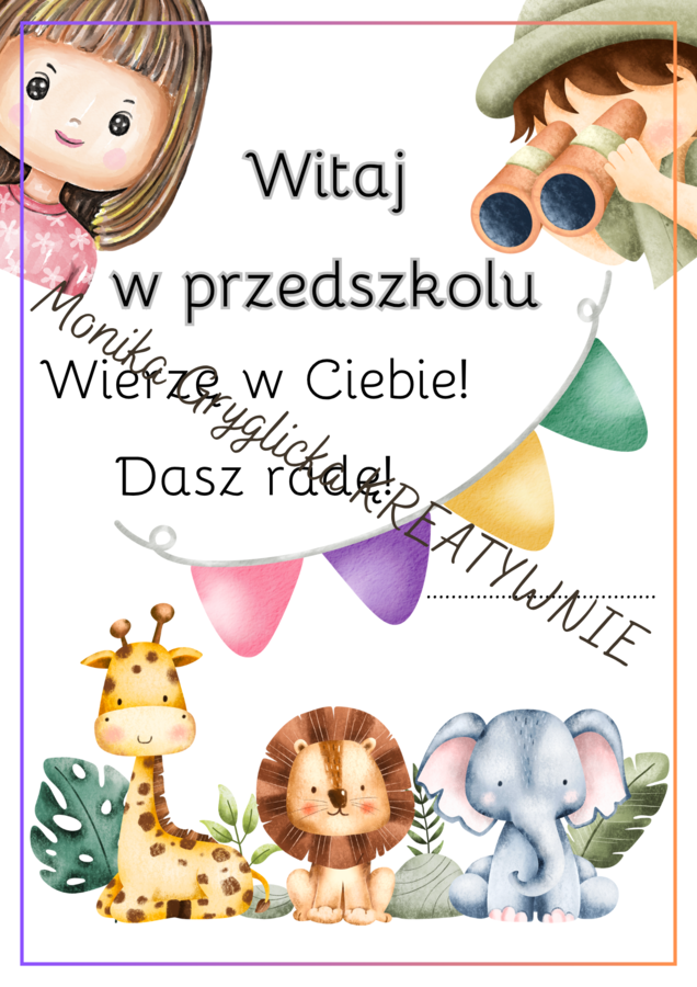 Dyplom na powitanie roku szkolnego