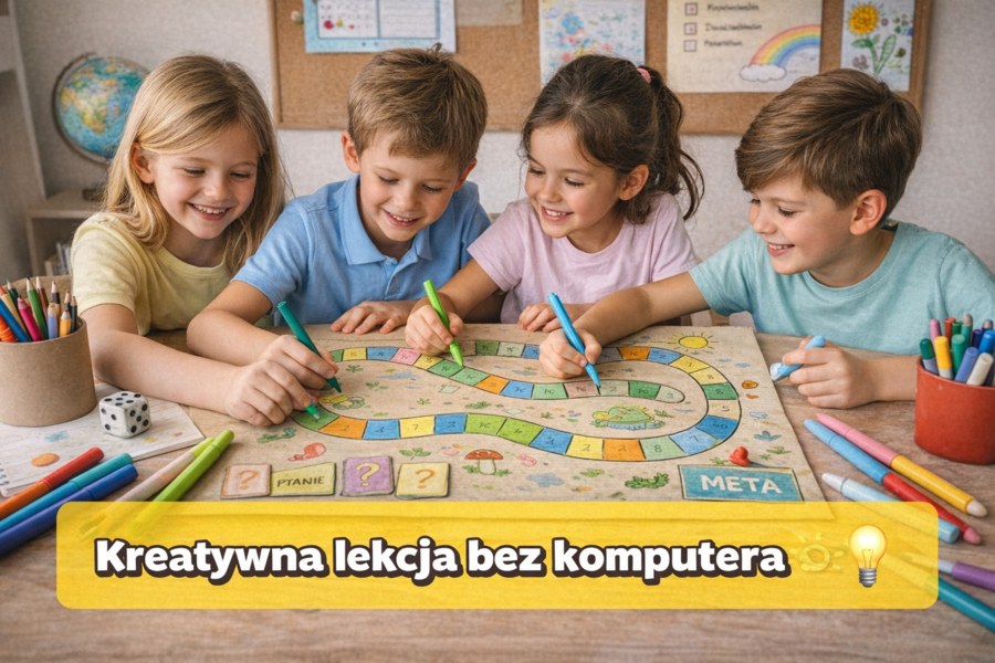 Planszówki DIY z kartonu i markerów