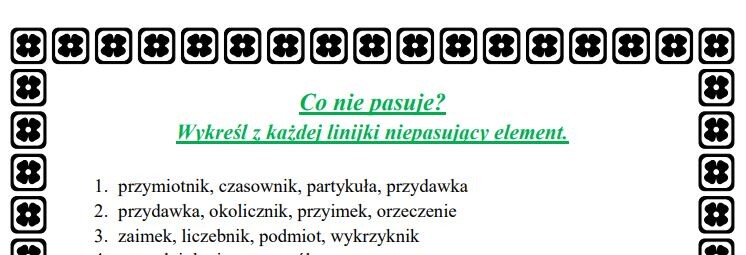 Wykreślanka - materiał do konkursów