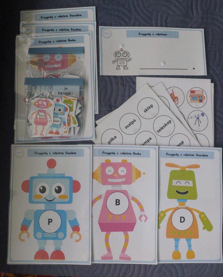 Przygody z robotami - głoski P, B, D