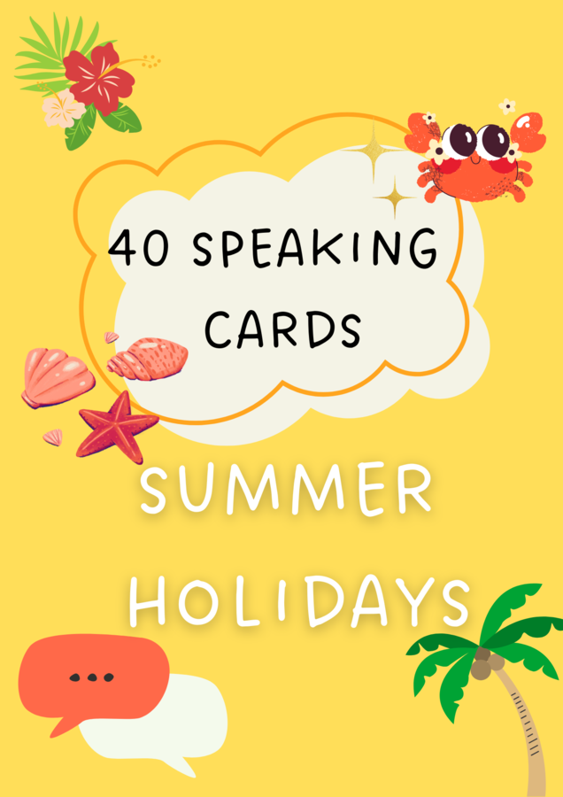 Summer Holidays / Lato / Wakacje / Karty do mówienia/ Mówienie/ Speaking/ Konwersacje/ Klasy 4-6/ Klasy 6-8/ Liceum/ SP/ Warm-up/ Rozgrzewka