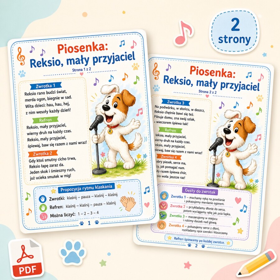Piosenka: Reksio, mały przyjaciel